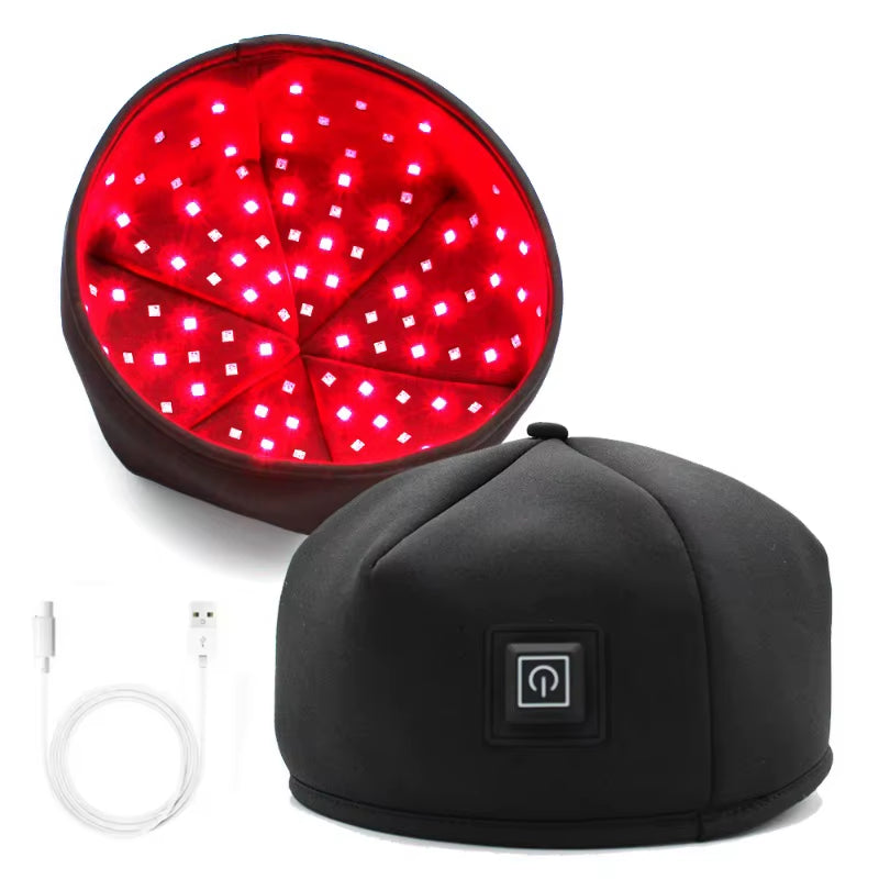 Red Light Therapy Device Hat near Infrared LED Treatment Helmet for Hair Growth Cap Prevant Loss Head Relaxation Relief Scalp