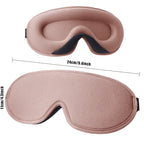3D Sleep Mask for Men Women Soft Smooth Sleep Mask for Eyes,100% Blockout Light Eye Mask Travel Shade Cover Rest Relax Sleeping