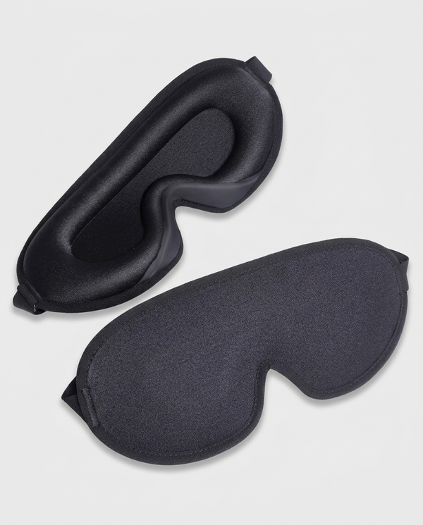 3D Sleep Mask for Men Women Soft Smooth Sleep Mask for Eyes,100% Blockout Light Eye Mask Travel Shade Cover Rest Relax Sleeping