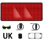406Pcs Leds Red Light Heating Larger Size Pad 660Nm Waist Back Shoulder Muscle Pain Yoga Mat Relief Relax Infrared Light 850Nm