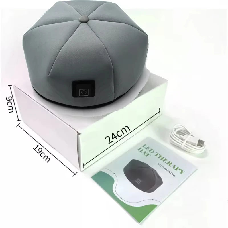 Red light & Near Infrared Therapy Cap for Hair Growth 660nm 830nm LED Hat Helmet Pigarlic Oily Natural Device Head relaxation