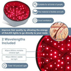 Red light & Near Infrared Therapy Cap for Hair Growth 660nm 830nm LED Hat Helmet Pigarlic Oily Natural Device Head relaxation