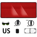 406Pcs Leds Red Light Heating Larger Size Pad 660Nm Waist Back Shoulder Muscle Pain Yoga Mat Relief Relax Infrared Light 850Nm