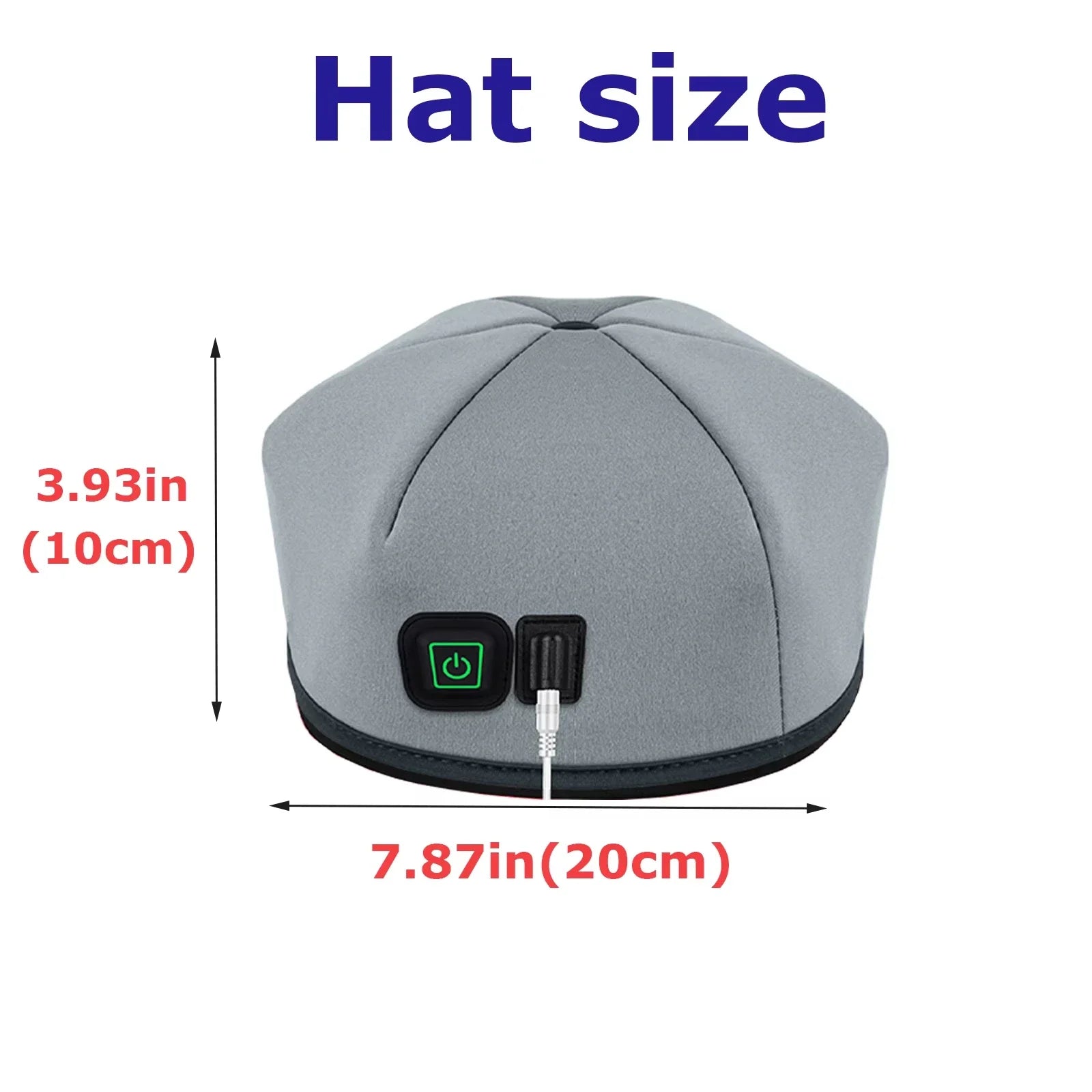 Red light & Near Infrared Therapy Cap for Hair Growth 660nm 830nm LED Hat Helmet Pigarlic Oily Natural Device Head relaxation
