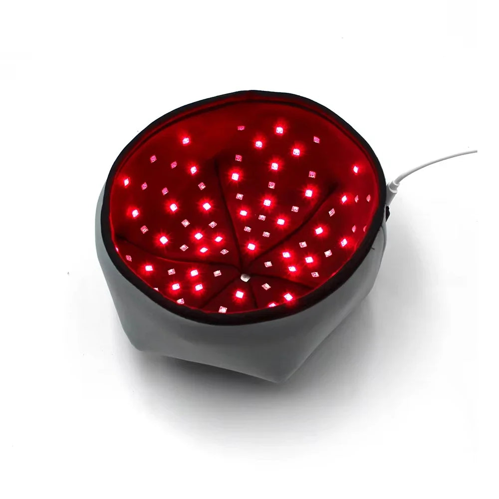 Red light & Near Infrared Therapy Cap for Hair Growth 660nm 830nm LED Hat Helmet Pigarlic Oily Natural Device Head relaxation