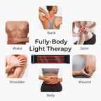 Red Light Health Care Belt 100 LED Infrared Lamp Red Light Therapy Massage Machine for Body Belt Back Waist Heating