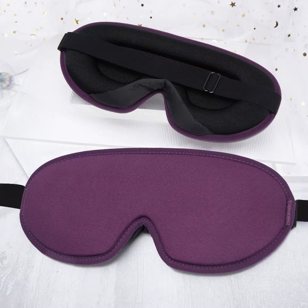 3D Sleep Mask for Men Women Soft Smooth Sleep Mask for Eyes,100% Blockout Light Eye Mask Travel Shade Cover Rest Relax Sleeping