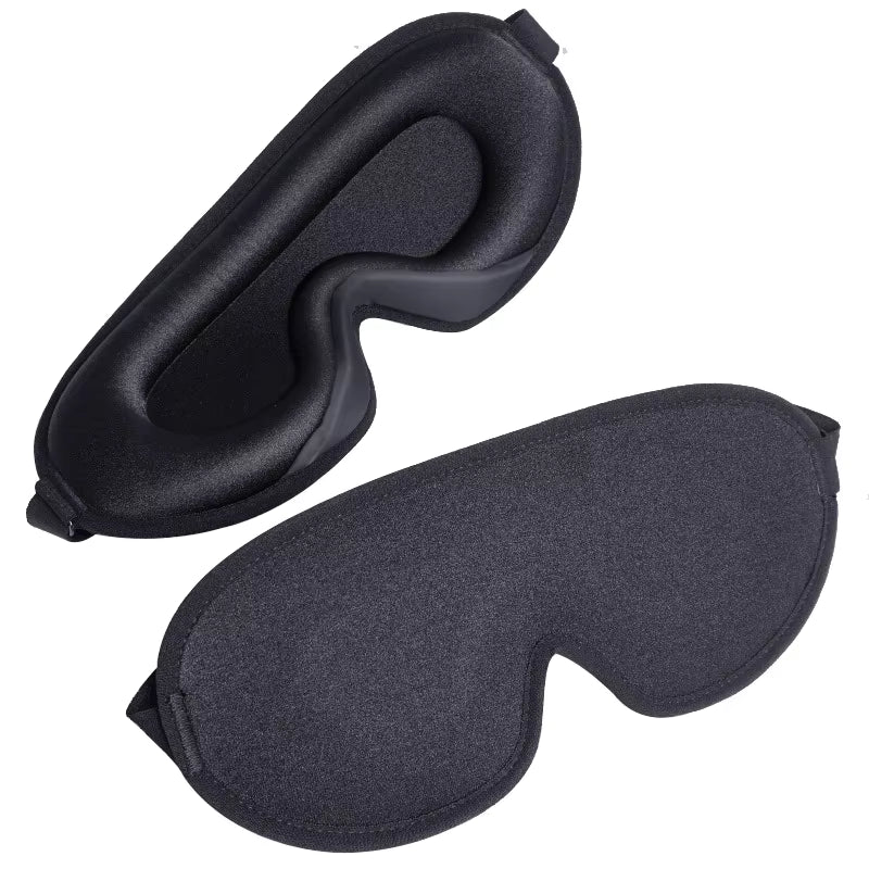 3D Sleep Mask for Men Women Soft Smooth Sleep Mask for Eyes,100% Blockout Light Eye Mask Travel Shade Cover Rest Relax Sleeping